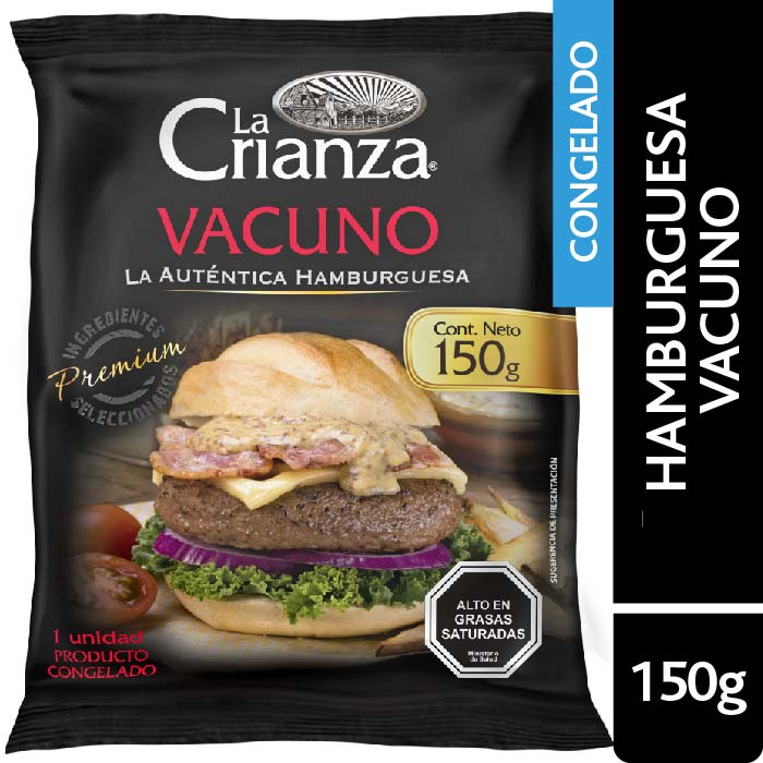 Hamburguesa de Vacuno Premium La Crianza
